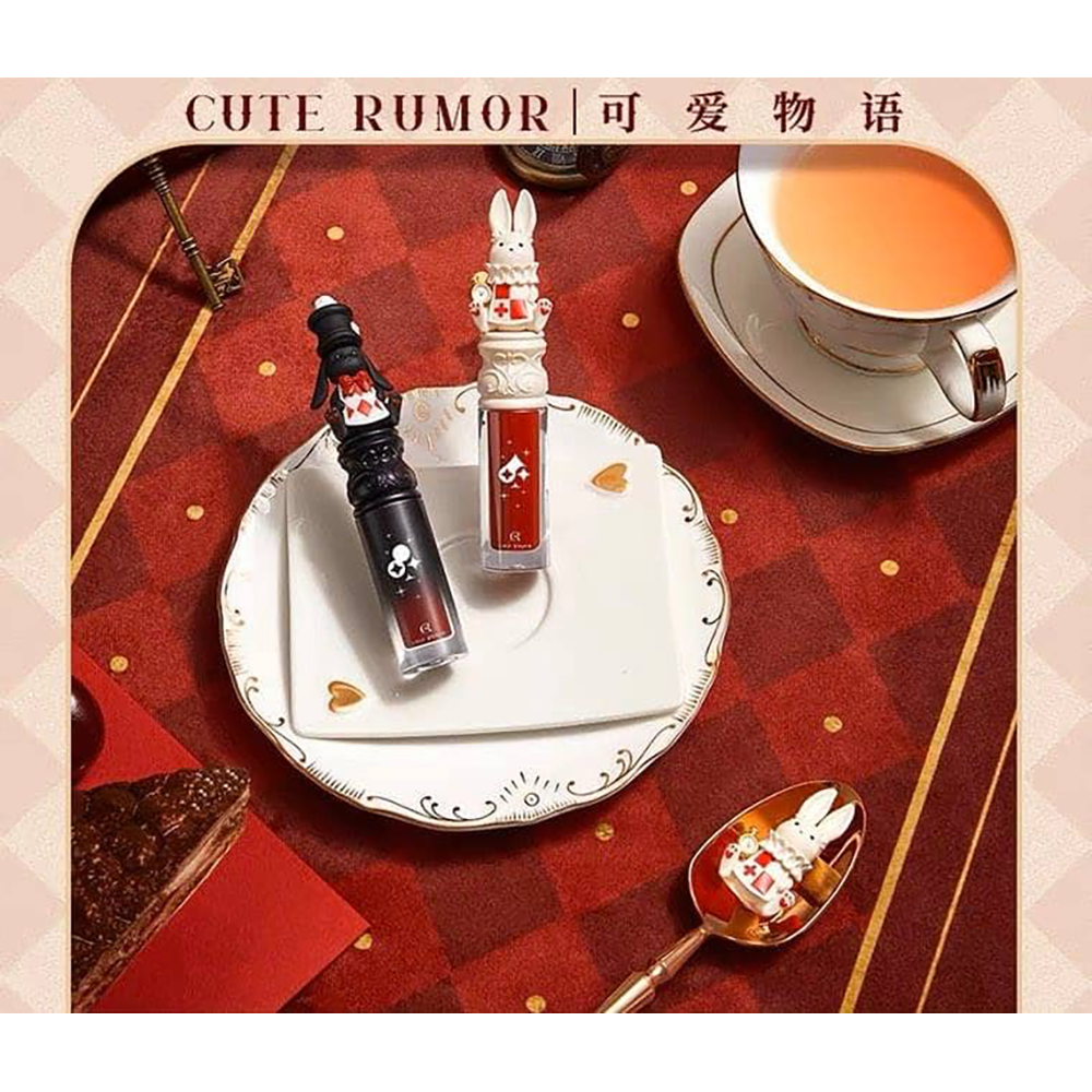 Cute Rumor Black Bunny Wonderland Tea Party Matte Lip Gloss