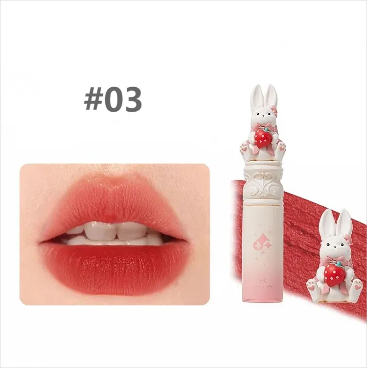 Cute Rumor Wonderland Tea Party Series White Rabbit Velvet Finish Liquid Lipstick