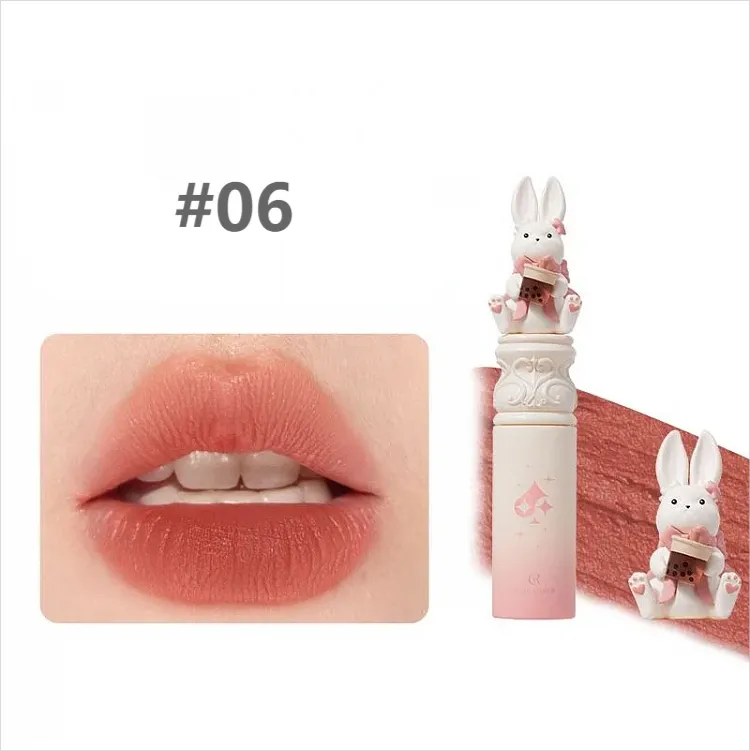 Cute Rumor Wonderland Tea Party Series White Rabbit Velvet Finish Liquid Lipstick