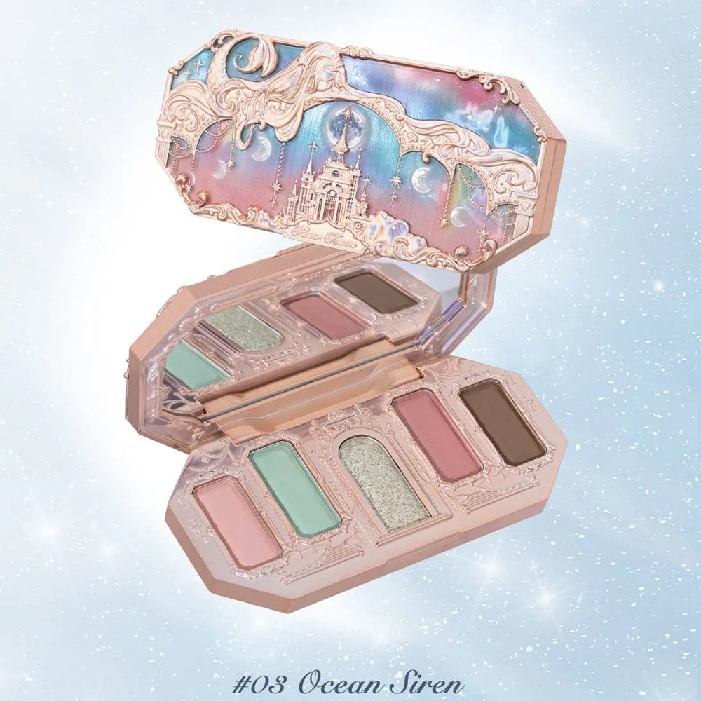 Flower Knows Moonlight Mermaid Five-Color Jewelry Eyeshadow Palette